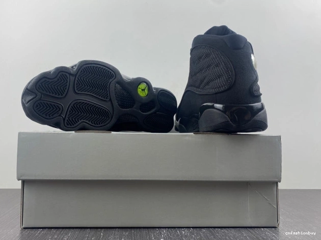 Black Retro Cat Jordan 414571-011 Air 13 0802